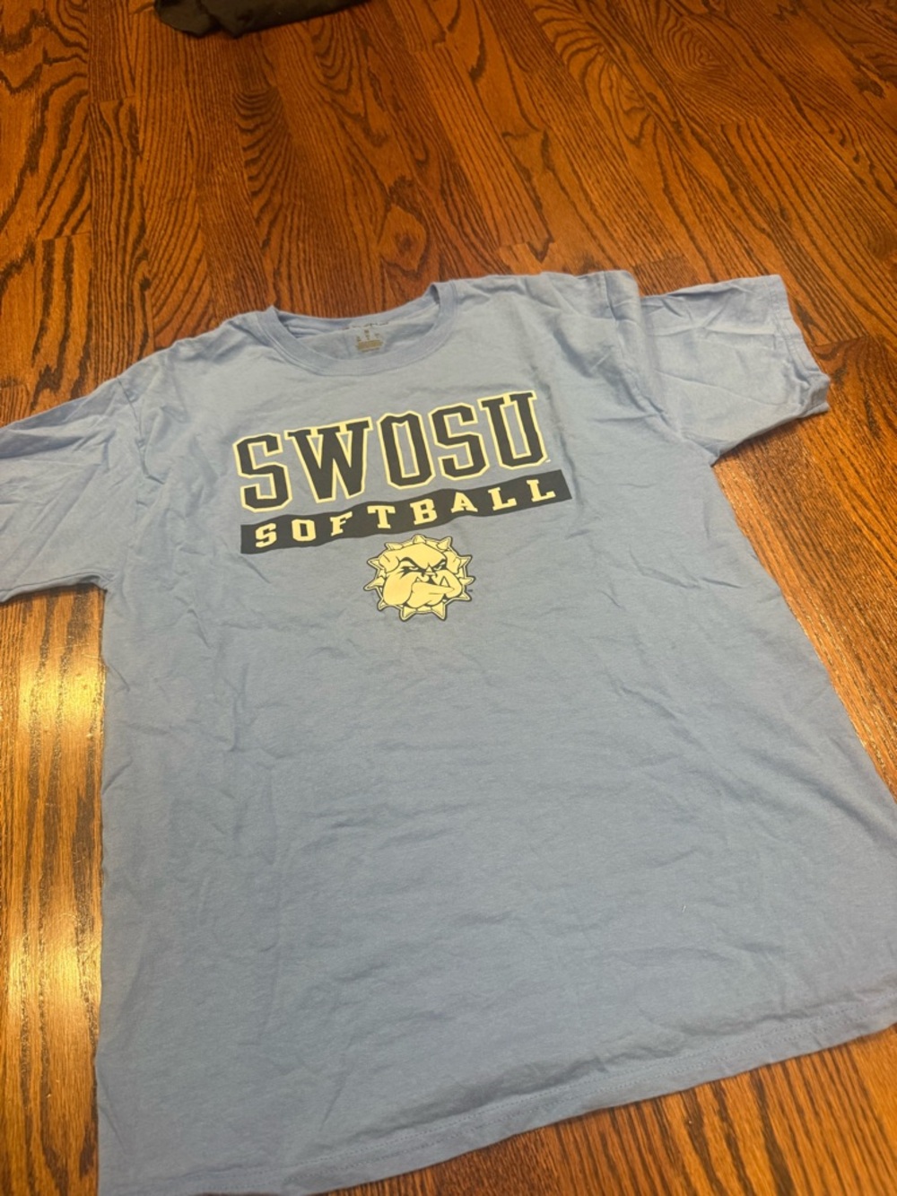 SWOSU Softball Light Blue Graphic Tee